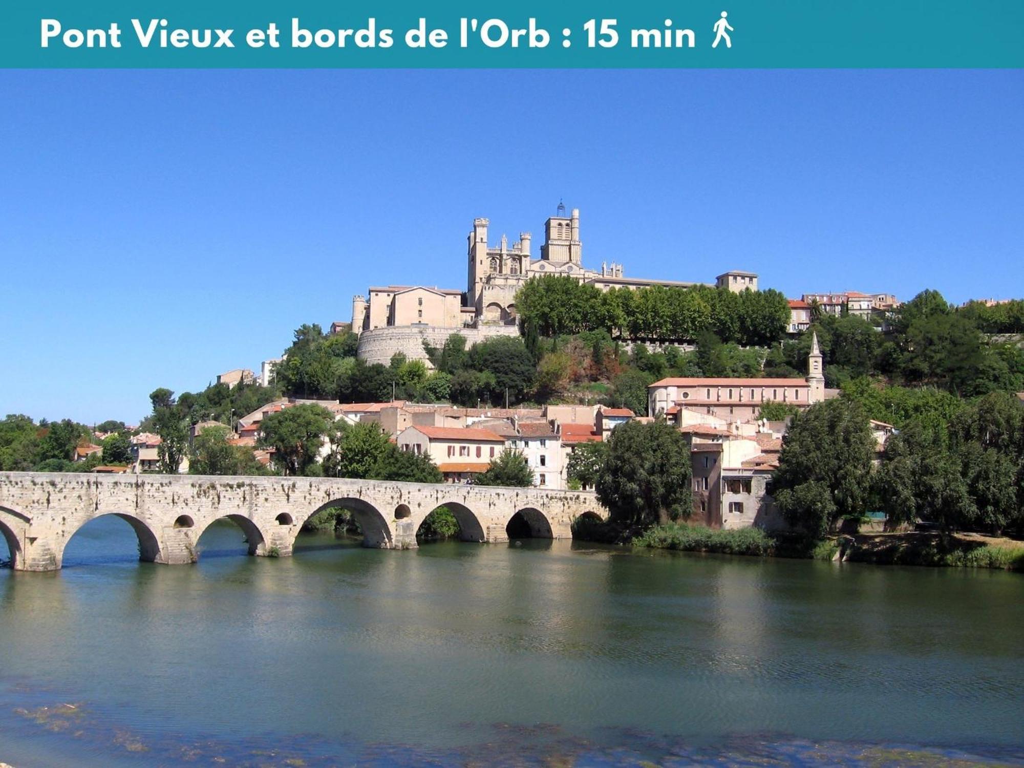 Elegant Studio Climatise 'Alma 2' - Coeur De Beziers - Wifi Fibre - Netflix Esterno foto