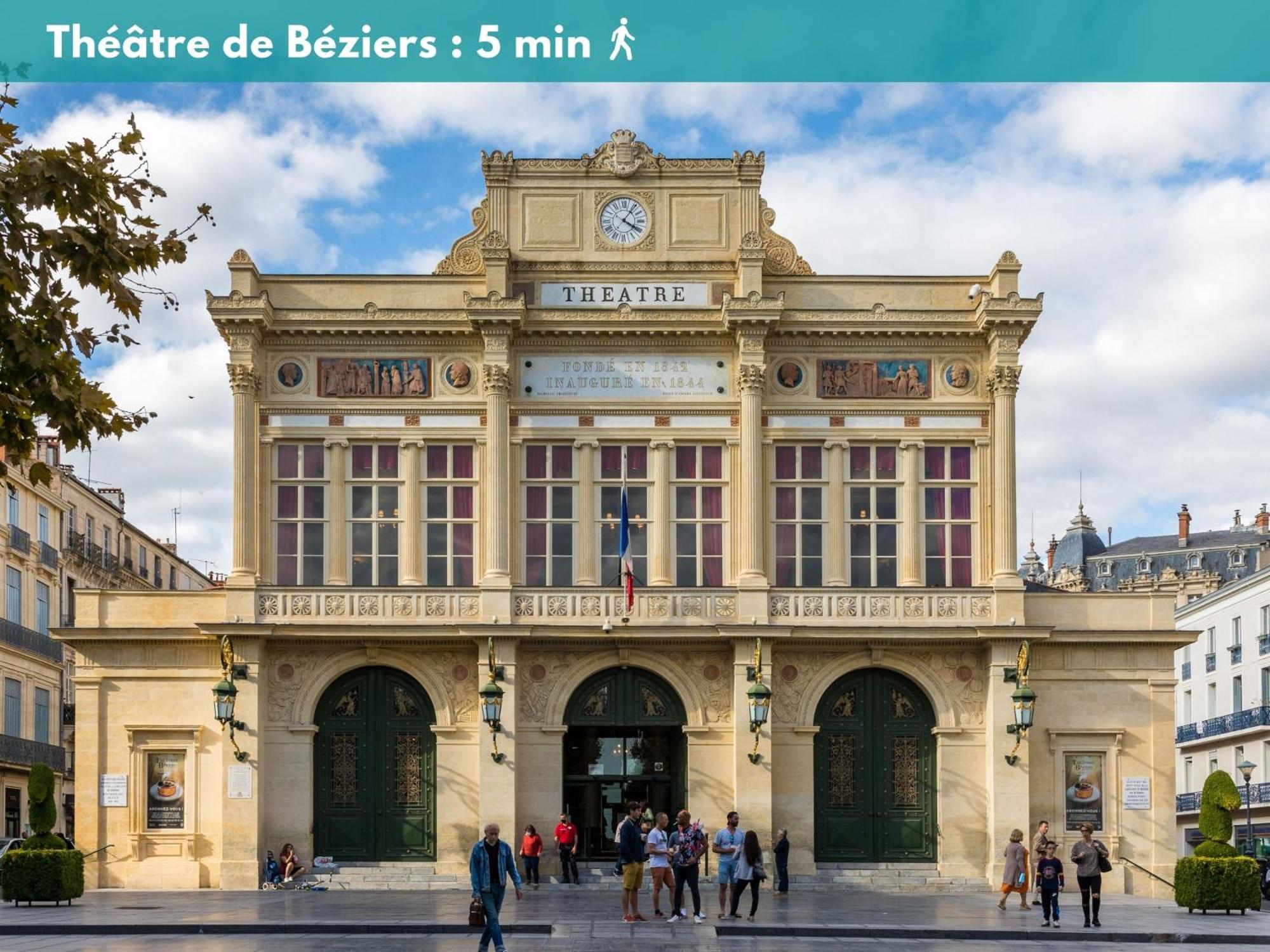 Elegant Studio Climatise 'Alma 2' - Coeur De Beziers - Wifi Fibre - Netflix Esterno foto